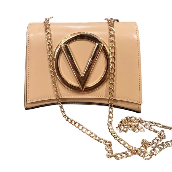 Valentino by Mario Valentino Honey Forever Leather Shoulder Bag in beige - Picture 1 of 7